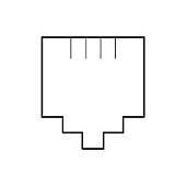 Mosaic Розетка телефонная RJ-11, 2М, 4 контакта 74341 Legrand