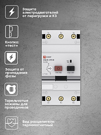 Автомат защиты двигателя АПД-80 16-25А (apd3-16-25) EKF