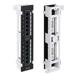 Патч-панель настенная, 12 портов RJ-45, категория 5е, с подставкой WRline WR-PL-12-C5E-WL-D