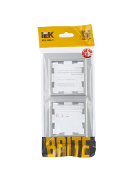 Рамка 2-я алюминий BRITE РУ-2-БрА BR-M22-K47 IEK