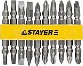 Набор  Биты "MASTER" двухсторонние в пластиковом держателе, Cr-V, 10 предметов STAYER 2605-H10_z01