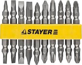 Набор  Биты "MASTER" двухсторонние в пластиковом держателе, Cr-V, 10 предметов STAYER 2605-H10_z01