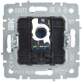 Розетка компьютерная RJ45 кат.6 РК11-БрБ белый BR-K10-2-K01 BRITE  IEK