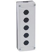 Пост кнопочный пустой 5 отверстий серый Osmoz 024205 Legrand