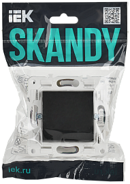 Выключатель 1-клавишный 10А SK-V01Bl черный SKANDY SK-V10-0-10-K02 IEK