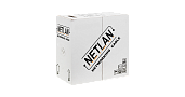 Кабель витая пара NETLAN U/UTP 4 пары, категория 5e (Класс D), 100МГц, одножильный, BC (чистая медь), внешний, PE до -40C, черный