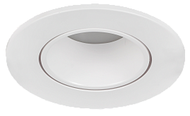 Светильник 4104 LIGHTING встраиваемый под лампу MR16 круг пластиковый белый IEK