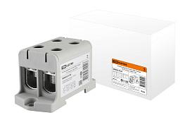 Клемма силовая вводная КВС 4 ввода 16-95 кв.мм серая SQ0833-0104 TDM