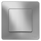 Изображение товара Переключатель одноклавишный Blanca, скрытая установка 10A 250V алюминий Schneider Electric