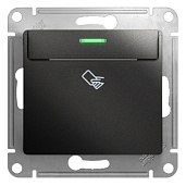 Выключатель карточный GLOSSA скрытой установки механизм антрацит GSL000769 Systeme Electric