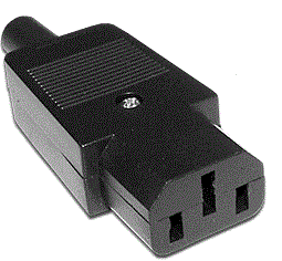 Вилка IEC 60320 C13, 10A, 250V, разборная, черная LAN-IEC-320-C13 Lanmaster