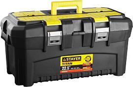 Ящик для инструмента "TITAN-22" пластиковый,  STAYER 38016-22