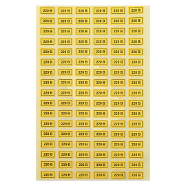 Наклейка "220В" (10х15) EKF PROxima