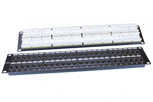 Изображение товара Патч-панель для сети 19 дюймов 48 портов RJ-45 категория 5e