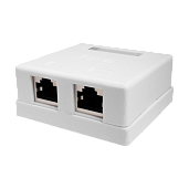 Компьютерная розетка 8P8C (RJ-45), FTP, 5e, 2 порта 10-0308 SUPRLAN