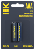 Аккумулятор GREEN Ni-MH ААА 1100мАч (2шт/блистер) ААK-NIMH-03-1100-L02 IEK