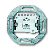 Механизм 1-постовой телефонной розетки 8 полюсов RJ 11/12, RJ 45, ISDN, категория 3 0230-0-0378 ABB 2CKA000230A0378