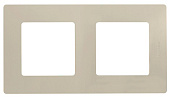 Рамка для розеток и выключателей 2 поста Etika бежевый 672512 Legrand