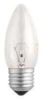 Лампа накаливания 40Вт свеча ДС B35 240V 40W Е27 clear прозрачная .3320546 Jazzway