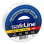 Изолента ПВХ белая 19х25м 9373 Safeline