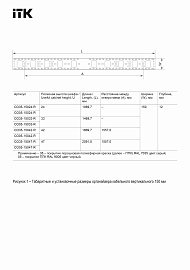 ITK Органайзер кабельный вертикальный 150х12мм 24U черный
