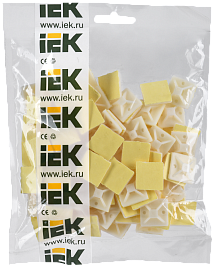 IEK Площадка самокл. под  стяжки 20х20 /упак 100 шт/ ( кратно 10уп) (UHP30-20-100)