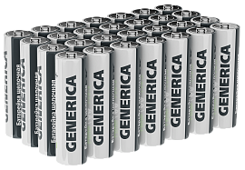 Батарейка (элемент питания) щелочная Alkaline LR06/АА (28/бокс)  ABT-LR06-ST-B28-G GENERICA
