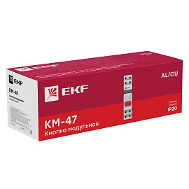 Кнопка модульная КМ-47 (красная) EKF