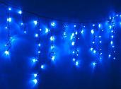 Гирлянда Бахрома  2х0,5м 100Led синий свет черный провод соединение до 10шт IP44 RB-OIC100LSE-B-T-I4 .4690601021731 SHLights