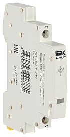 Лампа индикаторная одинарная LED ARMAT 12-48В AC/DC белая  AR-LED-1-2-W IEK