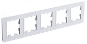 Изображение товара Рамка 5-постовая ATLASDESIGN NATURE ОРГАНИЧЕСКОЕ СТЕКЛО БЕЛЫЙ ATN320105 Systeme Electric