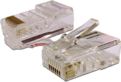 Коннектор универсальный RJ45 UTP 8P8C, cat.5e (уп.100 шт.) TWT-PL45-8P8C LANMASTER
