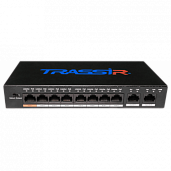 Коммутатор неуправляемый 10-портовый 8 PoE 100M RJ-45 / 2 uplink-порта 1000 Мбит TR-NS1010-96-8PoE v3 TRASSIR