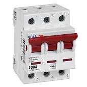 Выключатель нагрузки 100А 3П трехполюсный OptiDin BM63PL-3100-УХЛ3 (ВМ63PL) 328172 КЭАЗ