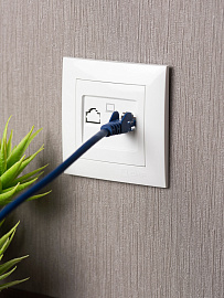 Розетка RJ45 компьютерная Валенсия скрытой установки в сборе белый EWK01-035-10 EKF PROxima