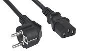 Кабель питания (Shucko+C13) (3x0.75), 1.2м PC-186-VDE-1.2M 9014c Cabeus