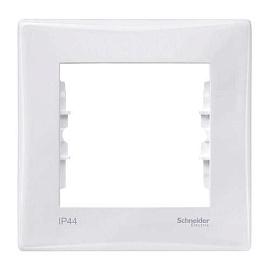 Рамка для розеток и выключателей одиночная, бел. IP44 Sedna SDN5810121
