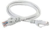 ITK Коммутационный шнур (патч-корд), кат.6 UTP, 0,5м, серый (PC01-C6U-05M)