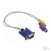 Видеоадаптер VGA M to S-video, RCA, длина кабеля 30 см EvgaS-vRCA Espada