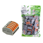 Изображение товара Клемма рычажковая, СМК 222-415, 0.08-4мм², серая, 50 шт., 26659 4, duwi