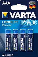 Элемент питания LR03 (ААА) High Energy/LONGLIFE Power 1.5В бл/4 (4903 113 414) батарейка щелочная 4903121414 VARTA