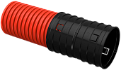 Труба гофрированная двустенная жесткая ПНД d=140мм (6м) ELASTA EA-TG13-2-1-2-140-006-K04 IEK