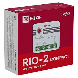 Импульсное реле с задержкой отключения RIO-2 compact 10А EKF PROxima