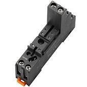Цоколь 12A(300V), винтовой зажим, черный, на рейку DIN35/панель, для R2G, RM84, RM85, RM87L SRC08-E