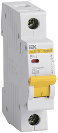 Выключатель автоматический модульный KARAT IEK ВА47-29 1п 50А B 4,5кA AC/DC (перемен./постоян.) (MVA20-1-050-B)