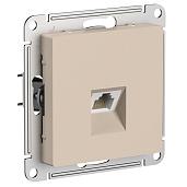 Розетка компьютерная RJ45, кат. 5Е, механизм, ПЕСОЧНЫЙ ATLASDESIGN ATN001283 Systeme Electric