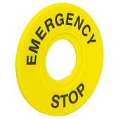 Табличка для кнопок 22 мм EMERGENCY STOP scep-es EKF