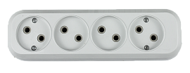 Колодка У-4-GRAND 4-х местная 5040 4690612000497 IN HOME