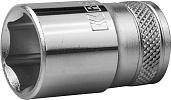 Торцовая головка, Cr-V, FLANK, хромосатинированная, 1/2", 16 мм KRAFTOOL "INDUSTRIE QUALITAT" 27805-16_z01