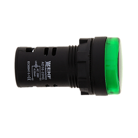 Лампа сигнальная (светодиодная матрица) AD16-22HS зеленая IP54 (ledm-ad16-g) EKF